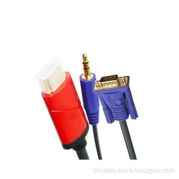 VGA to HDMI Cable with Audio Output